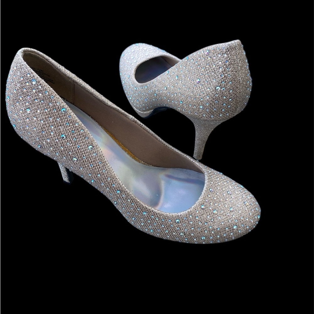 Elegant Silver Women's Heels